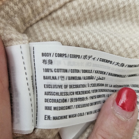 Abercrombie & Fitch Mens Houndstooth Soft AF Flannel XXL Fall Neutral - Picture 9 of 9